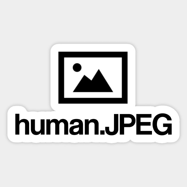 human.JPEG Sticker by FungibleDesign